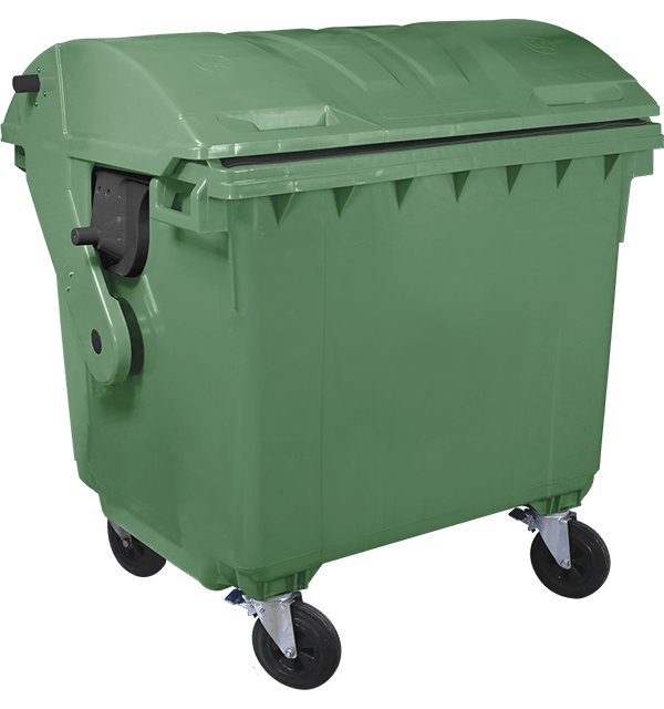 Kontener 1100 l z pokrywą półokrągłą