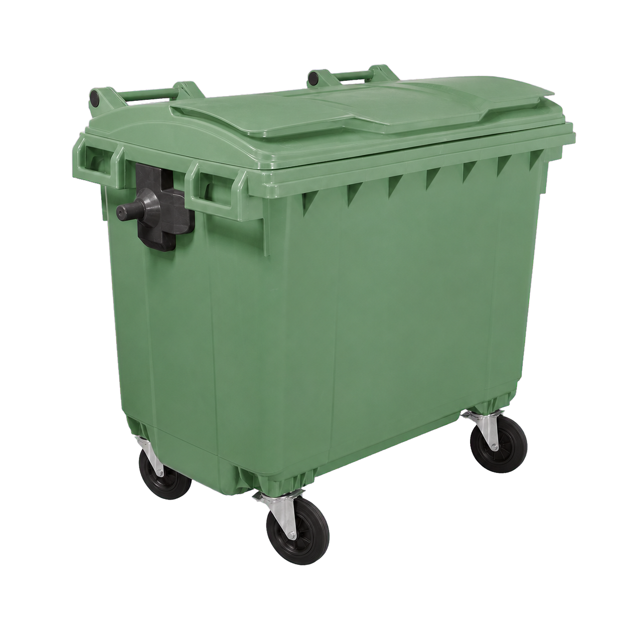Kontener 660 l z płaską pokrywą
